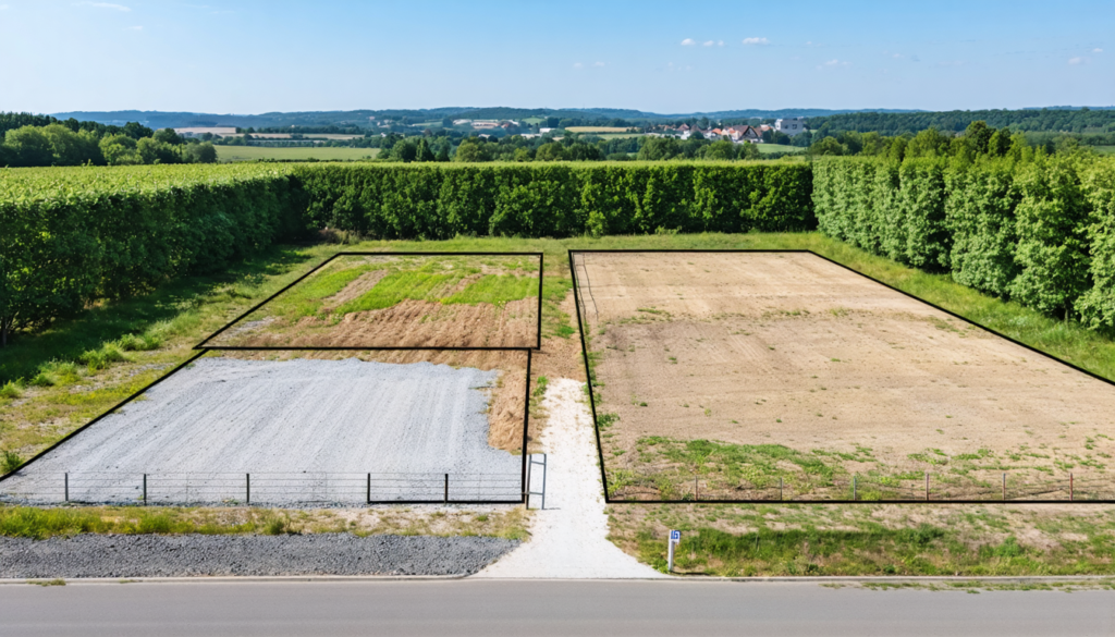 découvrez deux parcelles idéales à vendre près du mans, parfaites pour l'implantation de votre entreprise. profitez d'un emplacement stratégique, d'infrastructures adaptées et d'un environnement propice au développement de votre activité. ne manquez pas cette opportunité d'investissement !